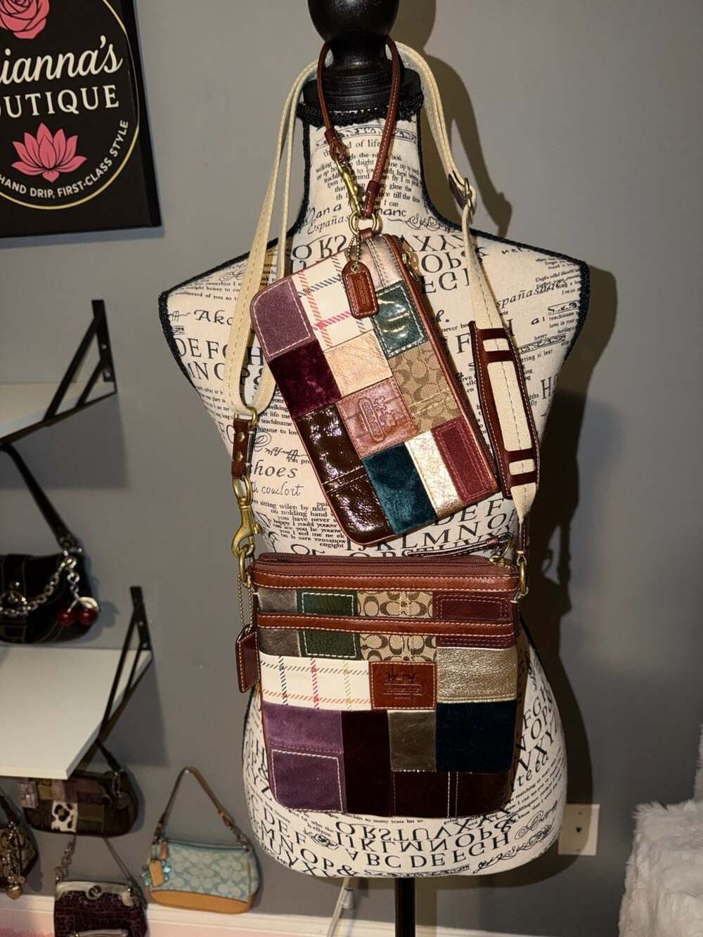 Coach Patchwork Multi-Material Crossbody Bag